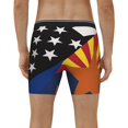 thumbnail image 7 of Men Arizona Thin Blue Line Flag Boxer Briefs Novelty Boxer Shorts Underwear No Fly, 7 of 7