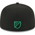 thumbnail image 4 of Men's New Era Black Austin FC Patch 59FIFTY Fitted Hat, 4 of 5