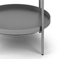 thumbnail image 4 of Simpli Home Monet Industrial 17 " Metal Metal End Table in Storm Gray, 4 of 7