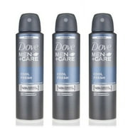 3 Pack Dove Men + Care Cool Fresh 48 HR Antiperspirant Spray for Men 150ml