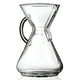 thumbnail image 1 of Cafetera de vidrio verteble Chemex - Serie mango de vidrio - 10 tazas - Empaque exclusivo, 1 of 5