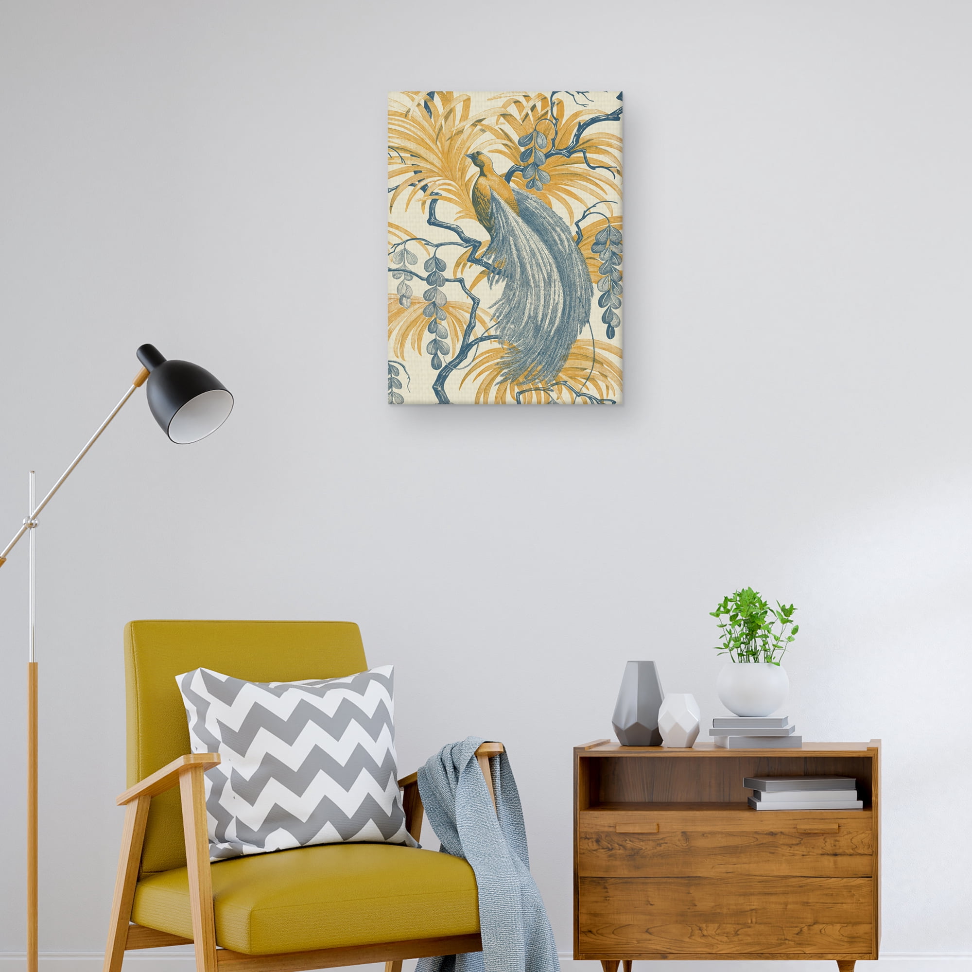 Feathered Fantasia by The Vintage Collection Peacock Canvas Art