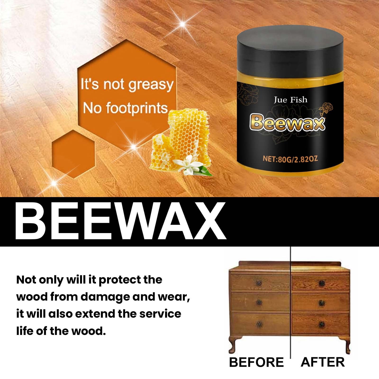 Cadorn Wood - Care Polishing Beeswax: Nourish and Shine Your Wooden Items