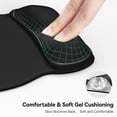 thumbnail image 4 of TECKNET BASICS Gel Mouse Pad with Wrist Rest, Ergonomic Office Mousepad with Wrist Support, Non-Slip & Smooth Surface, Comfortable Desk Mat for Office Gaming Study-Black, 4 of 8