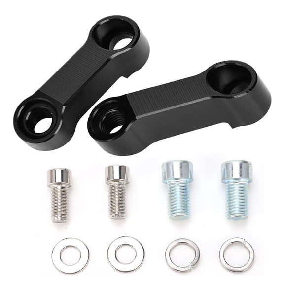 2PCS Threaded 10mm 8mm Stem Mirror Mount Risers Extenders Adapters for Motorcycle,Dual Sport,Cruisers,Scooters,Sportbikes