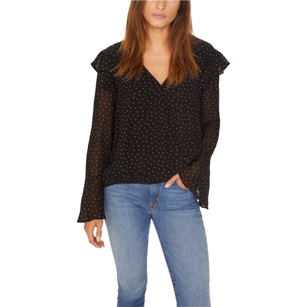 Sanctuary Clothing Cori Pullover Blusa para Mujer, Negro, X-Large