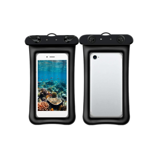 SDNall Phone Case Wallet Xs Phone Case Touch Screen Waterproof Phone Case, IPX8 30M Diving Swimming Pouch, Fits Phones Under 7.2 Inches, 2-Piece Set 30 for 30