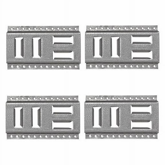SNAP-LOC Fast-Track E-Track 8 Inch 4-Pack USA Galvanized Steel Horizontal Vertical, Logistic Tie-Down for Pickups, Trucks, Trailers