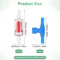 thumbnail image 4 of Uxcell Aquarium Air Valve, for 3/16" Airline Tubing Aquarium Air Control Valves with Check Valves for Fish Tanks [Blue, Red], 4 of 7