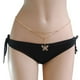 thumbnail image 2 of Bikini de Mujeres Hugo Cuerpo Vientre Cadena Cintura Playa Mariposa Borla, 2 of 10