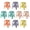 18.8" Height - Colorful, variant on ICEEIF 5 Pack Stackable Classroom Stools, 18.8" Height Colorful Nesting Plastic Stools, Portable Backless Flexible Seating for Classroom, School, Office, Library and Home