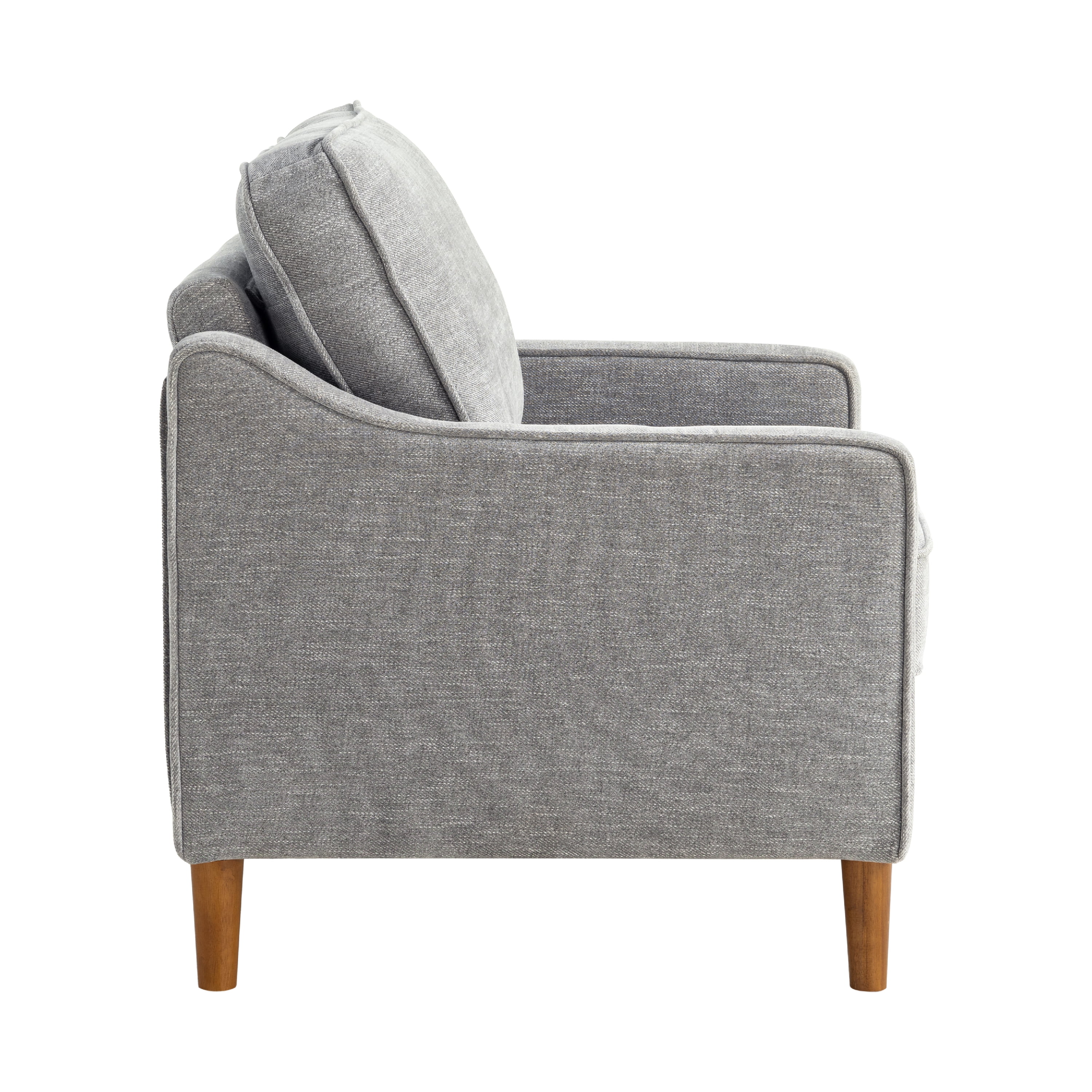 Studio Living Sanborn Modern Arm Chair, Gray Woven Fabric