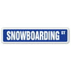 SNOWBOARDING Street Sign boot bindings outerwear snowboarder winter sports gift