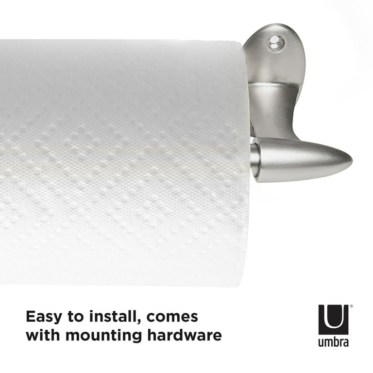 Umbra Black Metal Wall-mount Paper Towel Holder in the Paper Towel