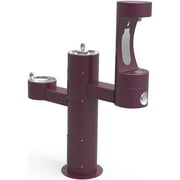 Elkay Lk4430bf1m Ezh20 14" Floor Mounted Outdoor Bi-Level Bottle Filler Combo Station -