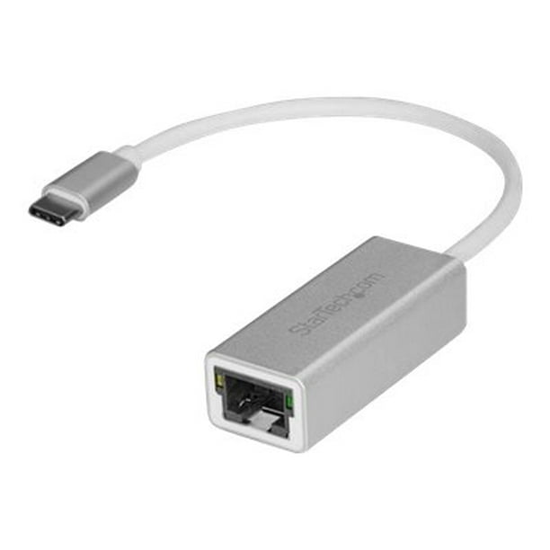 Gigabit Ethernet USB-C Adaptateur vers - Aluminium - Compatible Thunderbolt 3 Ports - Adaptateur Réseau USB de Type C (US1GC30A) - Adaptateur Réseau - USB-C - Gigabit Ethernet - Argent