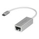 Gigabit Ethernet USB-C Adaptateur vers - Aluminium - Compatible Thunderbolt 3 Ports - Adaptateur Réseau USB de Type C (US1GC30A) - Adaptateur Réseau - USB-C - Gigabit Ethernet - Argent – image 1 sur 5