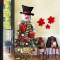 thumbnail image 5 of Adorno para árbol de Navidad con forma de muñeco de nieve - Adorno para fiesta de invierno en el país de las maravillas de Navidad, 5 of 5