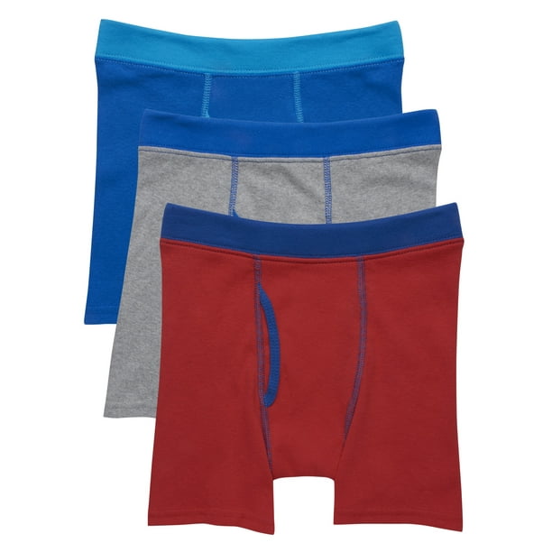 Hanes ComfortSoft Boys Underwear, 3 Pack Dyed Boxer Briefs, Sizes S-XL ...