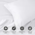 thumbnail image 5 of Superior 1000 Thread Count Egyptian Cotton Sheet Set, Deep Pocket Bed Sheets, Full, White, 5 of 13
