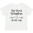 thumbnail image 3 of Inktastic My Great Grandma Loves Me Heart Great Grandchild Boys or Girls Toddler T-Shirt, 3 of 5