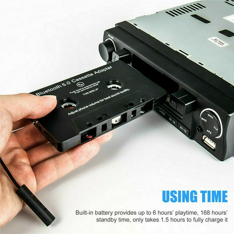 ELECURRENT Car Audio Bluetooth Cassette Receiver, Tape Player Bluetooth 5.0  Cassette to Aux Adapter