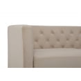 thumbnail image 3 of Uspridefurniture Lisette 56.7'' Velvet Square Arm Loveseat,Beige, 3 of 5