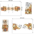 thumbnail image 2 of luyaa Hello Fall Pumpkin Sunflower Kitchen Dish Towels Set of 2, Autumn Harvest Floral Flower Jar Hand Towels Drying Baking Cooking Cloth, Thanksgiving Farmhouse Sweet Home Kitchen Decor 18x26 Inch, 2 of 6
