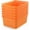 Orange, variant on Woven Plastic Storage Baskets, 6 Pack White Weave Bins Organizer, 10.1" x 7.55" x 4.1"