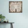 thumbnail image 4 of HFDF The Ten Commandments Wall Art 10 Commandments Christian Bible Verse Religion Scripture Pictures Wall Decor Canvas Painting Prints Artwork for Church Living Room Bedroom Office 24x16inch Framed, 4 of 6