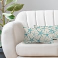 thumbnail image 5 of Aqua Starfish Lumbar Pillow Covers 12X20 Inch Set of 2 Beach Ocean Coastal Decorative Rectangular Pillow Cases Summer Nautical Cotton Linen Cushion Case Home Decor for Sofa Couch Outdoor, 5 of 6