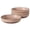 Pink, variant on Gibson Elite William Crest 4 Piece Dinner Bowl Set, 8.5” Round Stoneware Bowls, Reactive Glaze Finish, Large Soup, Pasta & Salad Bowls, Microwave & Dishwasher Safe - Pink