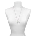 thumbnail image 3 of Delight Jewelry Silvertone Translucent Green Shamrock Always My Mother Bar Zoe Necklace, 3 of 4