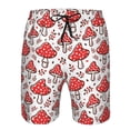 thumbnail image 3 of Goofa Amanita Red Mushroom Printed Mens Swim Trunks Summer Quick Dry Short Beach Swimwear Bathing Suits-Medium, 3 of 9