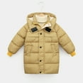 thumbnail image 4 of Popvcly Kids Boy's Girl's Plaid Winter Coat Windproof Puffer Jacket Thick Winter Outerwear Jackets with Hood 6-14 Years, 4 of 9