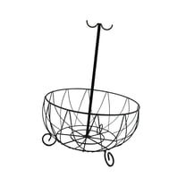 Fruit Basket with Banana Holder Tree Hook, Banana Holder & Open Wire Fruit Bowl Black