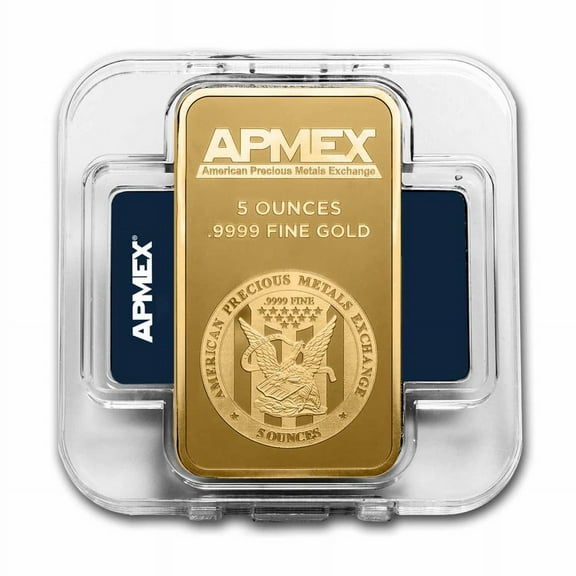 5 oz Gold Bar - APMEX (In Capsule)