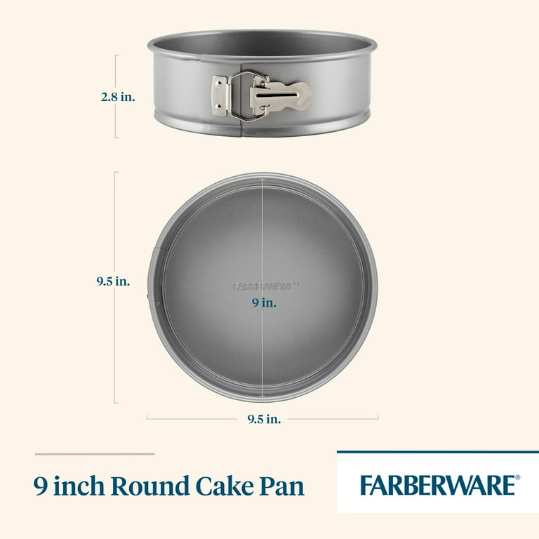 Farberware Bakeware Springform Baking Pan Round Nonstick Cheesecake Pan 9 Inch Gray Walmart
