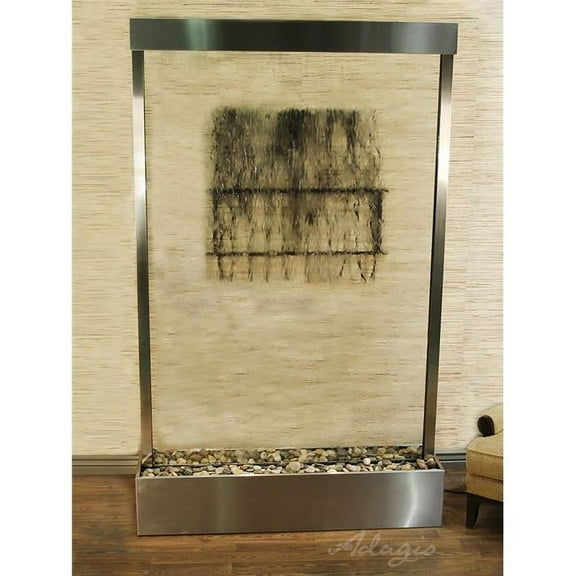 Adagio GRC2050 Grandeur River Center Mount Free Standing Fountain - Stainless Steel-Clear-Glass