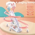 thumbnail image 3 of Pista para Subir Escaleras con Forma de Conejo Tobogán Automático Macey Bunny Juguete para Niños con Música, 3 of 6