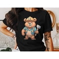 thumbnail image 3 of Funny Bear Coal Miner Underground Minning Gift Men Women Kid T-Shirt Bear Coal Miner Mining Birthday Holiday Presents Tshirt, 3 of 10