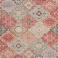 thumbnail image 6 of SAFAVIEH Outdoor MTG281Q Montage Collection Red / Aqua Rug, 6 of 7