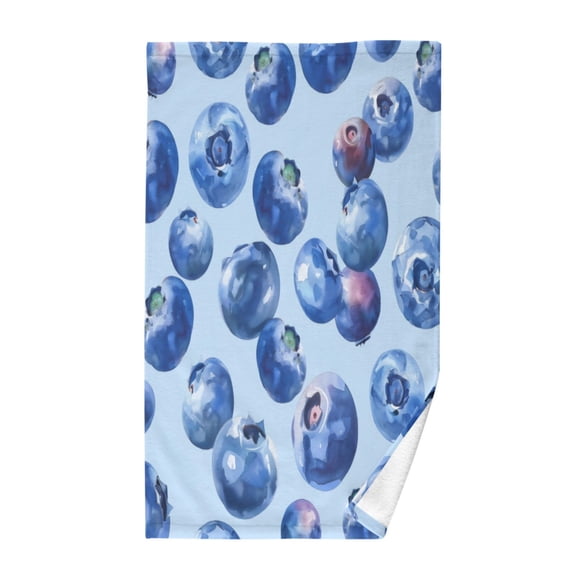 Pure Cotton Face Towel 16x28 Inches Hand Towel Bath Towel Hand Bath Towels Soft Good Water Absorption for Washing Face Wiping Face Blue Blueberry