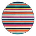 thumbnail image 2 of Unique Loom Azalea Collection Area Rug - Glenn (3' Round Multi/Navy Blue), 2 of 6