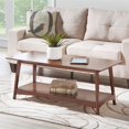 thumbnail image 2 of Convenience Concepts Alpine Coffee Table with Bottom Shelf and Easy Two-Step Assembly, Espresso, 2 of 7