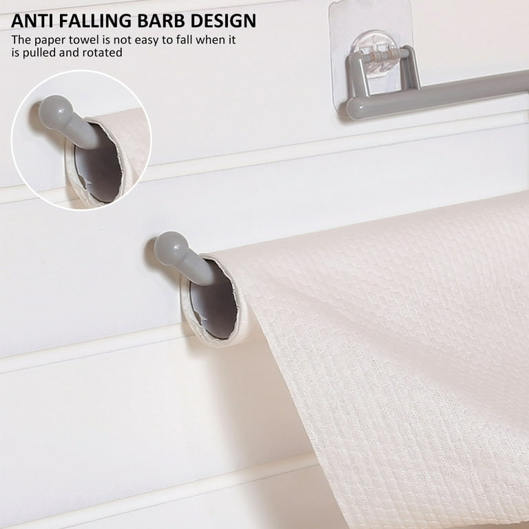PHANCIR Paper Towel Holders Wall Mount Kitchen Paper Holder Under Cabinet  Silver