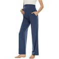thumbnail image 4 of JUSLIO Pants for Maternity Pants for Women Casual Comfortable Blue M(US:10), 4 of 7
