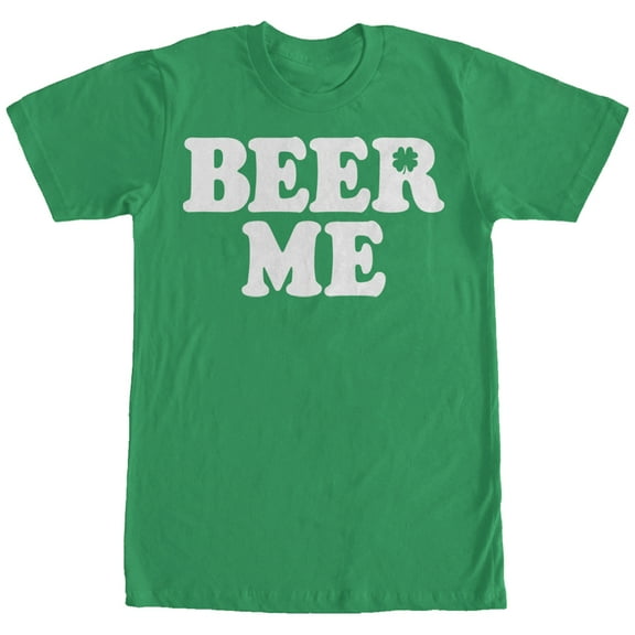 Men's Lost Gods Me Shamrock  Graphic Tee Kelly Green Small