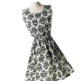 thumbnail image 1 of Robe Sans Manches en Mousseline à Imprimé Floral pour Femmes et Filles, Robe de Soirée Courte Mini Respirante pour Femmes, 1 of 3