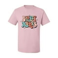 thumbnail image 2 of Wild Bobby Beauty From Ashes Groovy Font With Stars Vintage Men Tee, Light Pink, Medium, 2 of 6